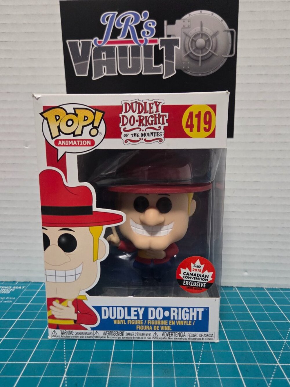 Funko POP Animation Dudley Do Right of the Mounties 419 Vinyl Figure